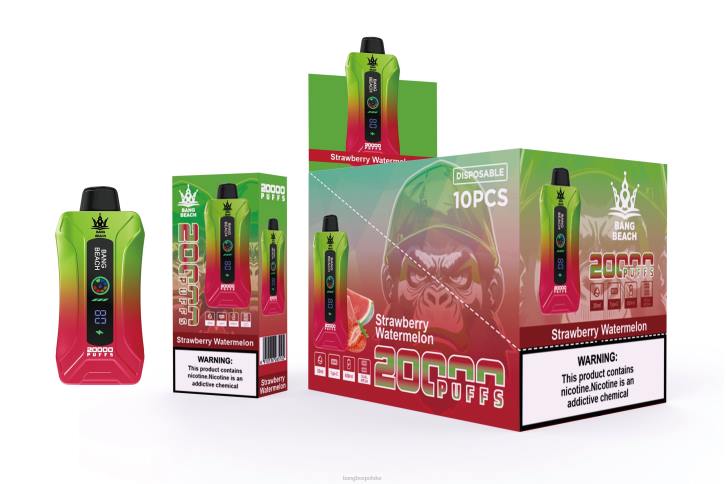 Bang Box Price - Bang Beach 20000 zaciągnięć inteligentny waporyzator ekranowy 4X6J3 arbuz truskawkowy