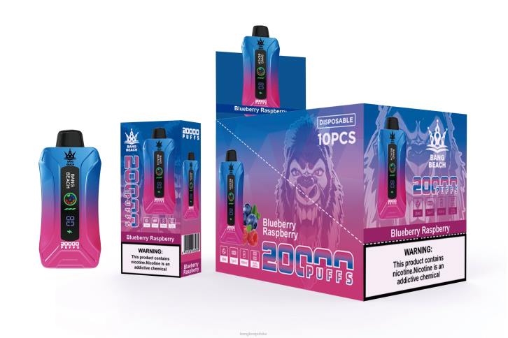 Bang Box Vape Price - Bang Beach 20000 zaciągnięć inteligentny waporyzator ekranowy 4X6J12 jagoda malina