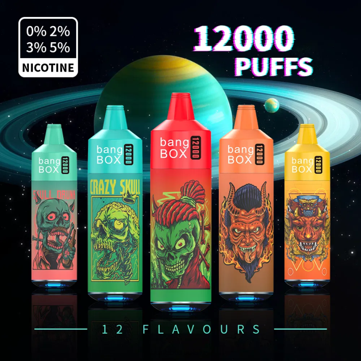 Bang Box Cena - Bang Box 12000 zaciągnięć światła RGB 4X6J37 jednorazowe