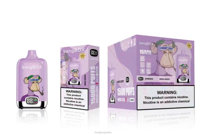 Bang Box Cena - Bang Box 15 000 zaciągnięć 4X6J41 mieszana jagoda
