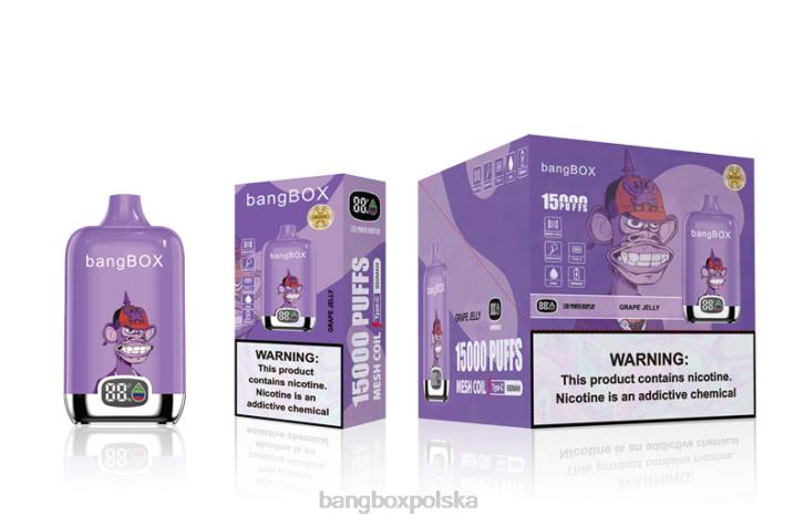 Bang Box Cena - Bang Box 15 000 zaciągnięć 4X6J49 galaretka winogronowa