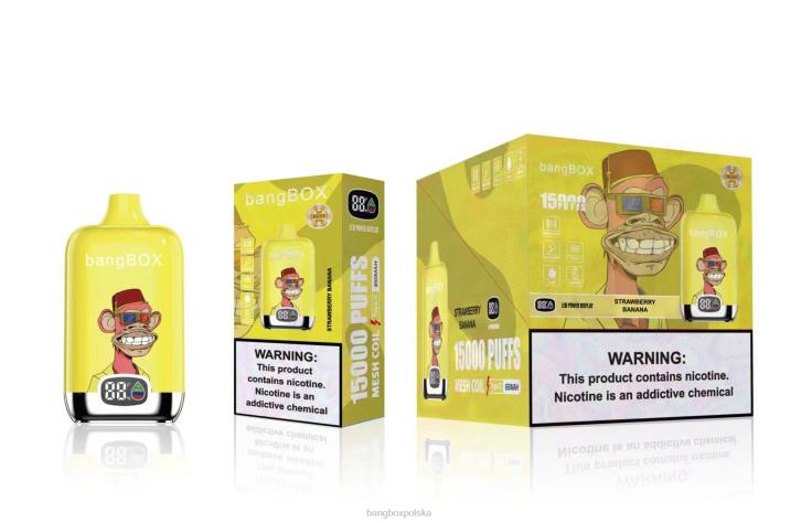 Bang Box Price - Bang Box 15 000 zaciągnięć 4X6J43 banan truskawkowy