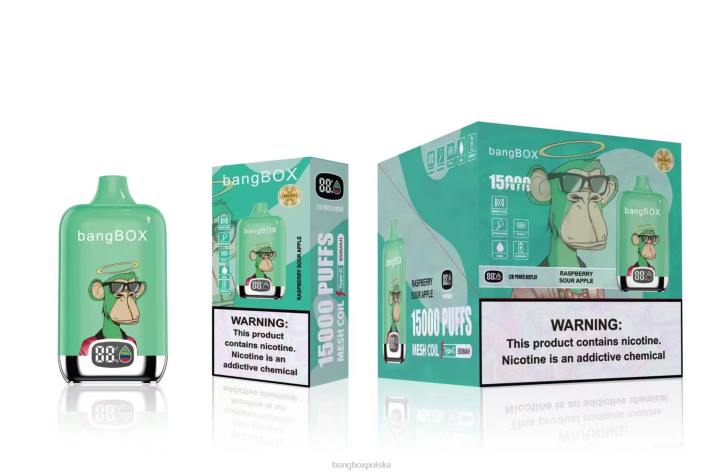 Bang Box Vape Cena - Bang Box 15 000 zaciągnięć 4X6J42 malina kwaśne jabłko