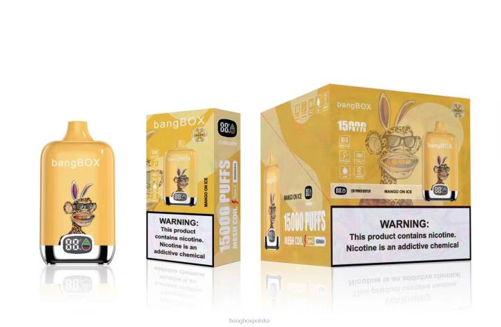 Bang Box Vape Price - Bang Box 15 000 zaciągnięć 4X6J48 mango na lodzie