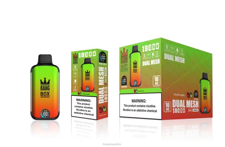 Bang Box 18000 Cena - Bang Box 18 000 zaciągnięć 4X6J93 podwójne jabłko