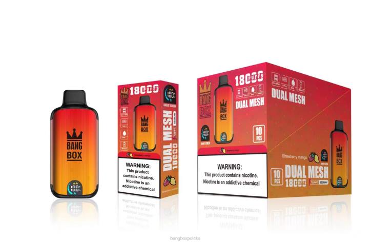 Bang Box 18000 Cena - Bang Box 18 000 zaciągnięć 4X6J99 mango truskawkowe