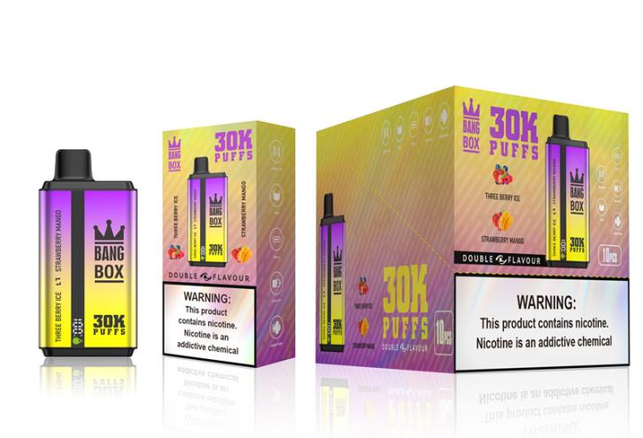 Bang Box Price - Bang Box 30000 puszek o podwójnych smakach 4X6J67 trzy lody jagodowe i truskawkowe mango
