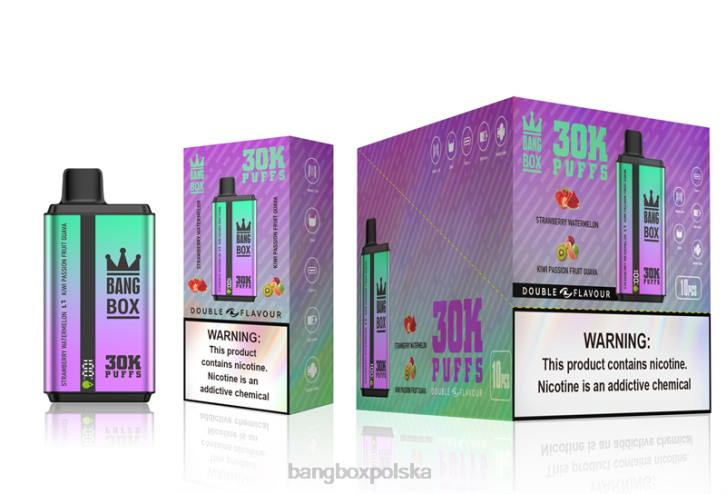 Bang Box Vape Cena - Bang Box 30000 puszek o podwójnych smakach 4X6J70 truskawkowy arbuz i kiwi marakuja gujawa
