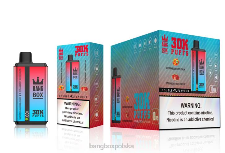 Bang Box Vape Price - Bang Box 30000 puszek o podwójnych smakach 4X6J68 arbuzowa guma balonowa i arbuz truskawkowy