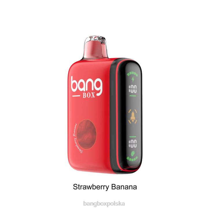 Bang Box Cena - Bang Box Inteligentny wyświetlacz mocy 9000-18000 zaciągnięć 4X6J25 banan truskawkowy