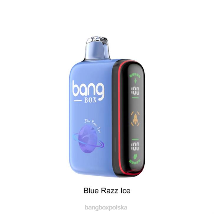 Bang Box Vape Cena - Bang Box Inteligentny wyświetlacz mocy 9000-18000 zaciągnięć 4X6J26 niebieski razz lód
