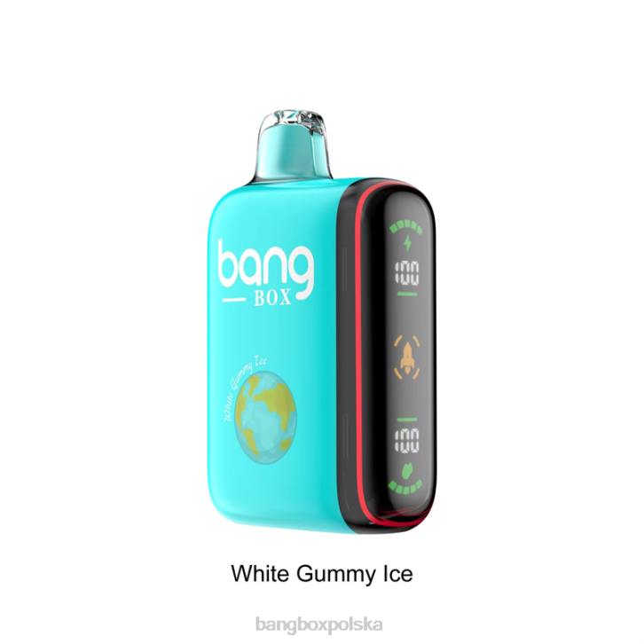 Bang Box Vape Cena - Bang Box Inteligentny wyświetlacz mocy 9000-18000 zaciągnięć 4X6J30 biały żelkowy lód