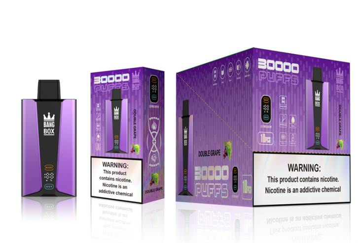 Bang Box Cena - Bang Box Inteligentny ekran o pojemności 30 000 zaciągnięć 4X6J85 podwójne winogrono