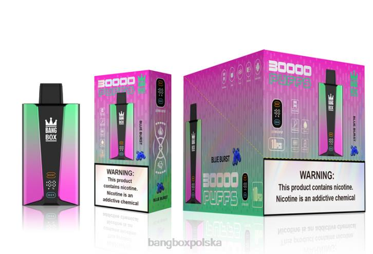 Bang Box Vape Cena - Bang Box Inteligentny ekran o pojemności 30 000 zaciągnięć 4X6J82 niebieski wybuch