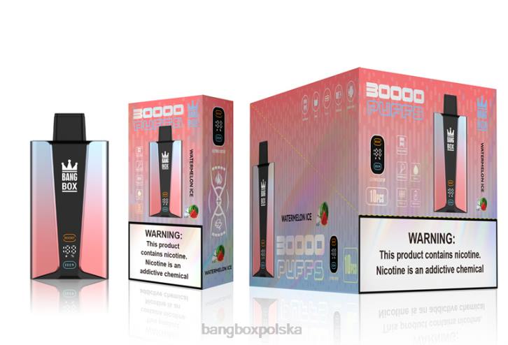 Bang Box Vape Cena - Bang Box Inteligentny ekran o pojemności 30 000 zaciągnięć 4X6J86 lód arbuzowy